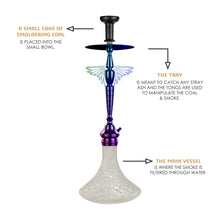 Load image into Gallery viewer, COCOYAY Angel Series Falcon Hookah Rainbow (Transparent Base)
