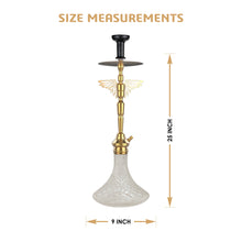 Load image into Gallery viewer, COCOYAY Angel Series Falcon Hookah Golden (Transparent Base )
