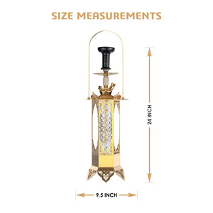COCOYAYA Minar Hookah Golden