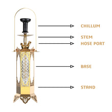 Load image into Gallery viewer, COCOYAYA Minar Hookah Golden

