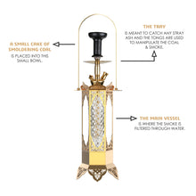 Load image into Gallery viewer, COCOYAYA Minar Hookah Golden
