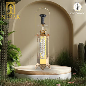 COCOYAYA Minar Hookah Golden