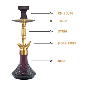 COCOYAYA Prince Series Pedro Hookah ( Purple Base )