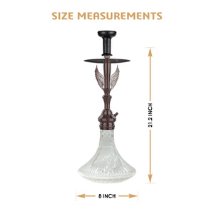 COCOYAY Angel Series Phantom Hookah Rose Golden (Transparent Base)(with bag)