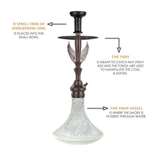 Load image into Gallery viewer, COCOYAY Angel Series Phantom Hookah Rose Golden (Transparent Base)(with bag)
