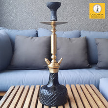 Load image into Gallery viewer, COCOYAYA Prince Series Big Valencia Hookah Golden (Grey Base)(with bag)
