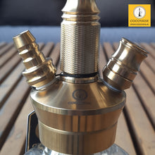 Load image into Gallery viewer, COCOYAYA Prince Series Coco mini Hookah Golden (Transparent Base) With Bag
