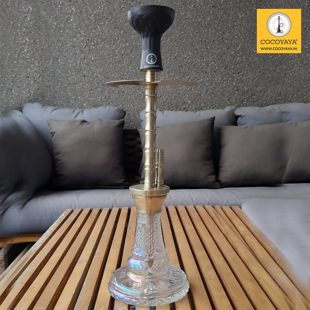 COCOYAYA Prince Series Messi With Bag Hookah Champagne (Transparent Base)