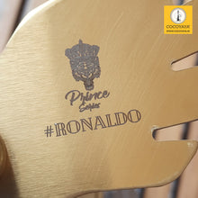 Load image into Gallery viewer, COCOYAYA Prince Series Ronaldo Hookah Golden (Grey Base) ( With Bag )

