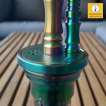 Load image into Gallery viewer, COCOYAYA Prince Series Ronaldo Hookah Rainbow (Grey Base) ( With Bag )

