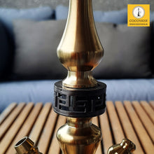 Load image into Gallery viewer, COCOYAYA Prince Series Simba 2.0 Hookah Golden ( Dark Aqua Green Base ) With Bag (Copy)
