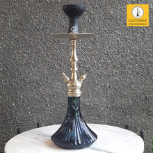 Load image into Gallery viewer, COCOYAYA Prince Series Simbha Hookah Champagne (Blue Base) With Bag

