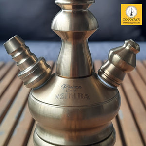 COCOYAYA  Prince Series Simba Hookah Black Base/Golden Stem(with bag)