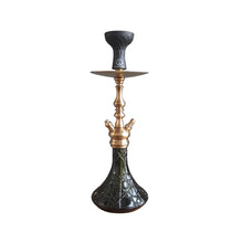 Load image into Gallery viewer, COCOYAYA Prince Series Simba Hookah Golden (Dark Green Base) With Bag
