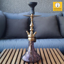 Load image into Gallery viewer, COCOYAYA Prince Series Simba Hookah Golden ( Peach Base ) With Bag
