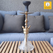 Load image into Gallery viewer, COCOYAYA Prince Series Simba Hookah Golden (Transparent Base) With Bag
