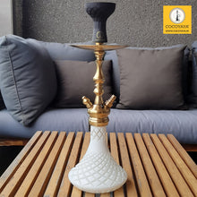 Load image into Gallery viewer, COCOYAYA Prince Series Simba Hookah Golden ( White Base ) With Bag
