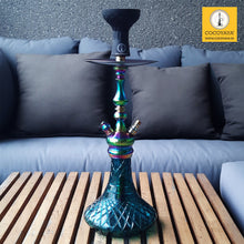 Load image into Gallery viewer, COCOYAYA Prince Series Simbha Hookah Rainbow ( Dark Aqua Green Base ) With Bag
