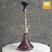 Load image into Gallery viewer, COCOYAYA Prince Series Simbha Hookah Champagne ( Purple Base ) With Bag
