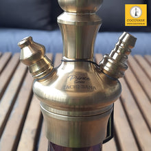 Load image into Gallery viewer, COCOYAYA Prince Series Tachi Bana Hookah Golden ( Light Purple Base ) With Bag
