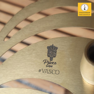COCOYAYA Prince Series Vasco With Bag Hookah Golden ( Golden Amber Base ) With Bag