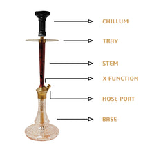 Load image into Gallery viewer, COCOYAYA Prince Woody Hookah 22.2&quot; Golden Brown
