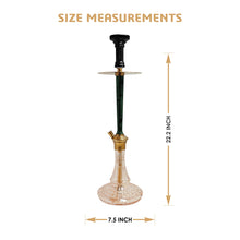 Load image into Gallery viewer, COCOYAYA Prince Woody Hookah 22.2&quot; Golden Green
