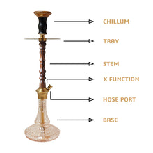 Load image into Gallery viewer, COCOYAYA Woody Prince Series Simba Grand Hookah Dark Brown
