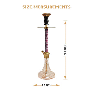 COCOYAYA Woody Prince Series Simba Grand Hookah Wine Red