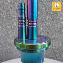 Load image into Gallery viewer, COCOYAYA Prince Series Vasco with Bag Hookah Rainbow ( Transparent Base )
