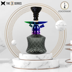 COCOYAYA X Series Hookah X14 Rainbow (Dark Grey Base)