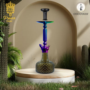 COCOYAYA Prince Series Big Valencia Hookah Rainbow (Dark Grey Base)