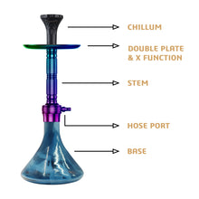 Load image into Gallery viewer, COCOYAYA Mafioso Series Rico Hookah Rainbow (Sky Base)
