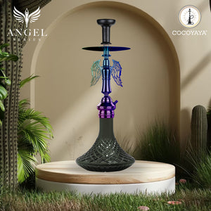 COCOYAY Angel Series Shadow Hookah Rainbow (Dark Green Base)