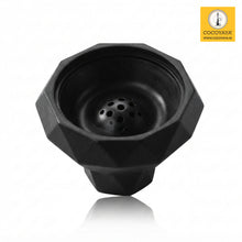 Load image into Gallery viewer, COCOYAYA Silicon Diamond Chillum Black Head Bowl for All Hookah
