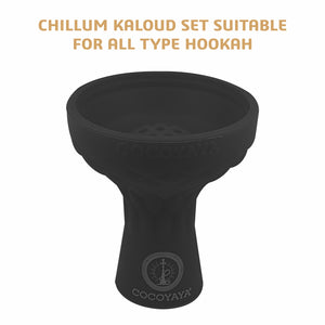 COCOYAYA Silicon Chillum For All Hookah Black