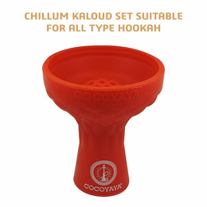 COCOYAYA Silicon Chillum For All Hookah Red