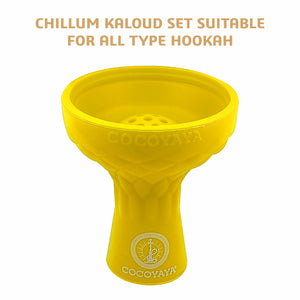 COCOYAYA Silicon Chillum For All Hookah Yellow
