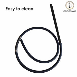 COCOYAYA Silicone Hookah Pipe Full Black Handle