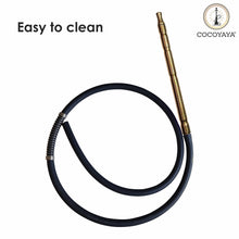 Load image into Gallery viewer, COCOYAYA Silicone Pipe For Hookah Golden Handle
