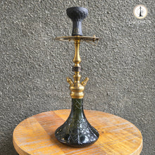 Load image into Gallery viewer, COCOYAYA Prince Series Simba 2.0 Hookah Golden (Dark Green Base) With Bag
