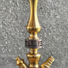 Load image into Gallery viewer, COCOYAYA Prince Series Simba 2.0 Hookah Golden ( Black Base ) With Bag

