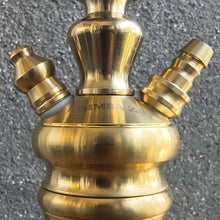Load image into Gallery viewer, COCOYAYA Prince Series Simba 2.0 Hookah Golden ( Black Base ) With Bag
