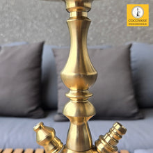 Load image into Gallery viewer, COCOYAYA Prince Series Simba Hookah Golden ( Aqua Base ) With Bag
