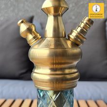 Load image into Gallery viewer, COCOYAYA Prince Series Simba Hookah Golden ( Aqua Base ) With Bag
