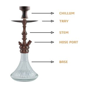 COCOYAYA Prince Series Simba Hookah Transparent Coffee