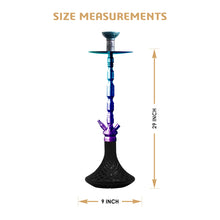 Load image into Gallery viewer, COCOYAYA King Series Spector Hookah Black ( Base Rainbow )
