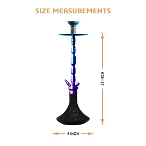 COCOYAYA King Series Spector Hookah Black ( Base Rainbow )