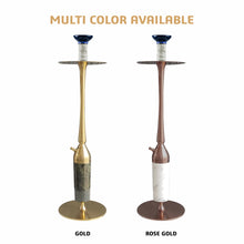 Load image into Gallery viewer, COCOYAYA Coco Slims Sterling Marble Hookah White Rose Golden
