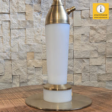 Load image into Gallery viewer, COCOYAYA Coco Slims Series Sterling Marble LED Light Hookah White Golden (with bag)
